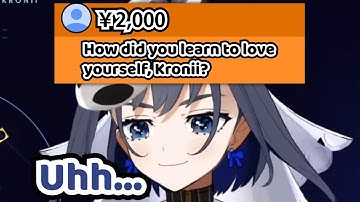Kronii Got Asked a Rather HEAVY Question and Her Response is ABSOLUTELY BASED