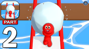 Snow Ball Ice Race - Gameplay Walkthrough Part 2 Ice Runner Battle Snow Race IO (Android, iOS)