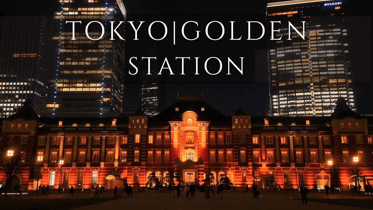 [4K ASMR] Tokyo Night Walk 2026 | Imperial Station Golden Void (No Talking)