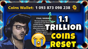 8 Ball Pool - 1100 BILLION COINS RESET BY MINICLIP | LEVEL 913 GOT FINAL WARNING IN 8BP😱