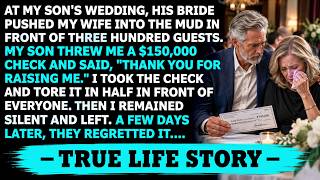 At My Son's Wedding, He Threw Me A $150.000 Check And Said, ＂Thank You For Raising Me.＂ So I...
