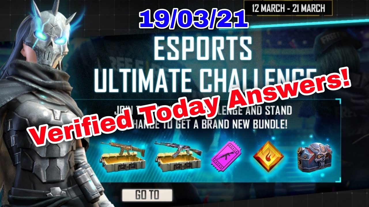 Ultimate Esports Challenge Today Answers Free Fire | Mokka Gamer Da | MGD_YT