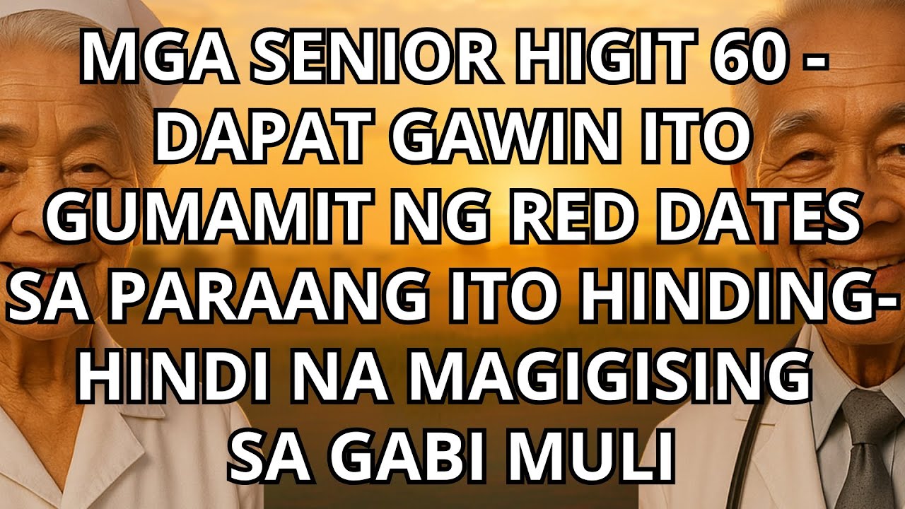 Seniors: Hirap Matulog? Red Dates Gamitin Ito para sa Malalim na Tulog
