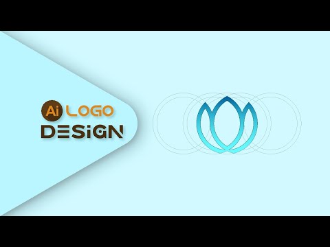 How To Design a Lotus Flower Logo With Circular Grid in Adobe Illustrator Tutorial