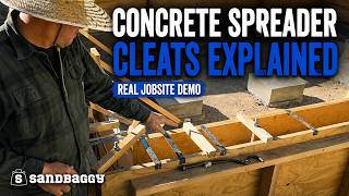 How Concrete Spreader Cleats Work Concrete Forming Setup