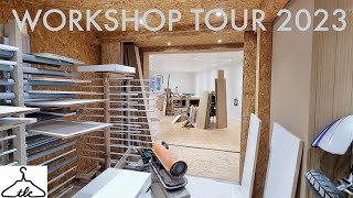 WORKSHOP TOUR 2023 / Ultimate Workbench Build / Spray Booth On A Budget / Workshop Design Explained