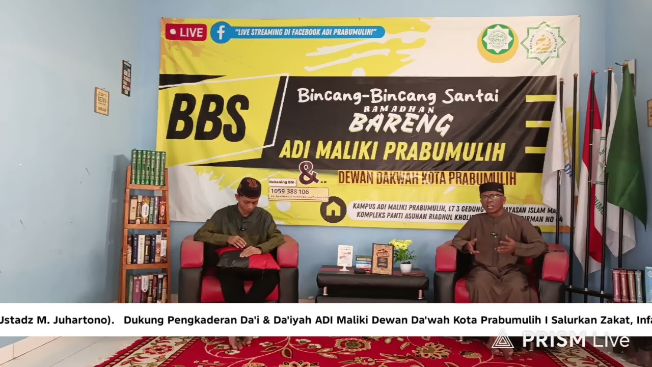 BBS RAMADHAN Day 8 Bareng Ustadz Wasito Sutarno, BA ( Ketua Dewan Da'wah Kota Prabumulih) 