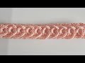 Pulsera Juvenil Tejida A Crochet Con Argollas Trenzadas  😍 punto infinito a crochet