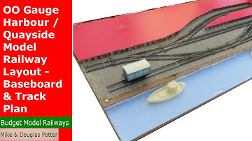 OO Gauge Harbour / Quayside Model Railway Layout - Baseboard & Track Plan - Part 1