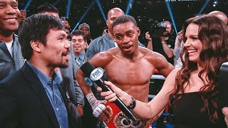 Manny Pacquiao \& Errol Spence FIRST Interview
