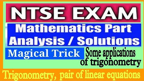 NTSE exam preparation maths sat stage1 kannada and english medium