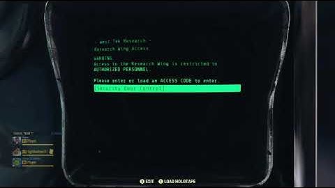 Research Wing Access Terminal (Location 1) - Fallout 76 Terminal
