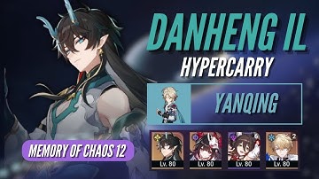 E0S0 Danheng Imbibitor Lunae Hypercarry vs Yanqing | Memory of Chaos 12 | Honkai Star Rail