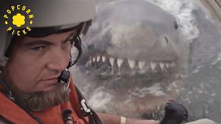 The Great White Takes Down A Helicopter (INSANE SCENE) | Jaws 2