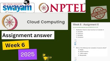 NPTEL Cloud Computing Week 6 Assignment 6 Answers Solution Quiz | 2025 Jan | Swayam#swayamcourses