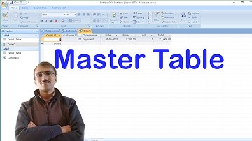 Master table in Microsoft Access@COMPUTEREXCELSOLUTION