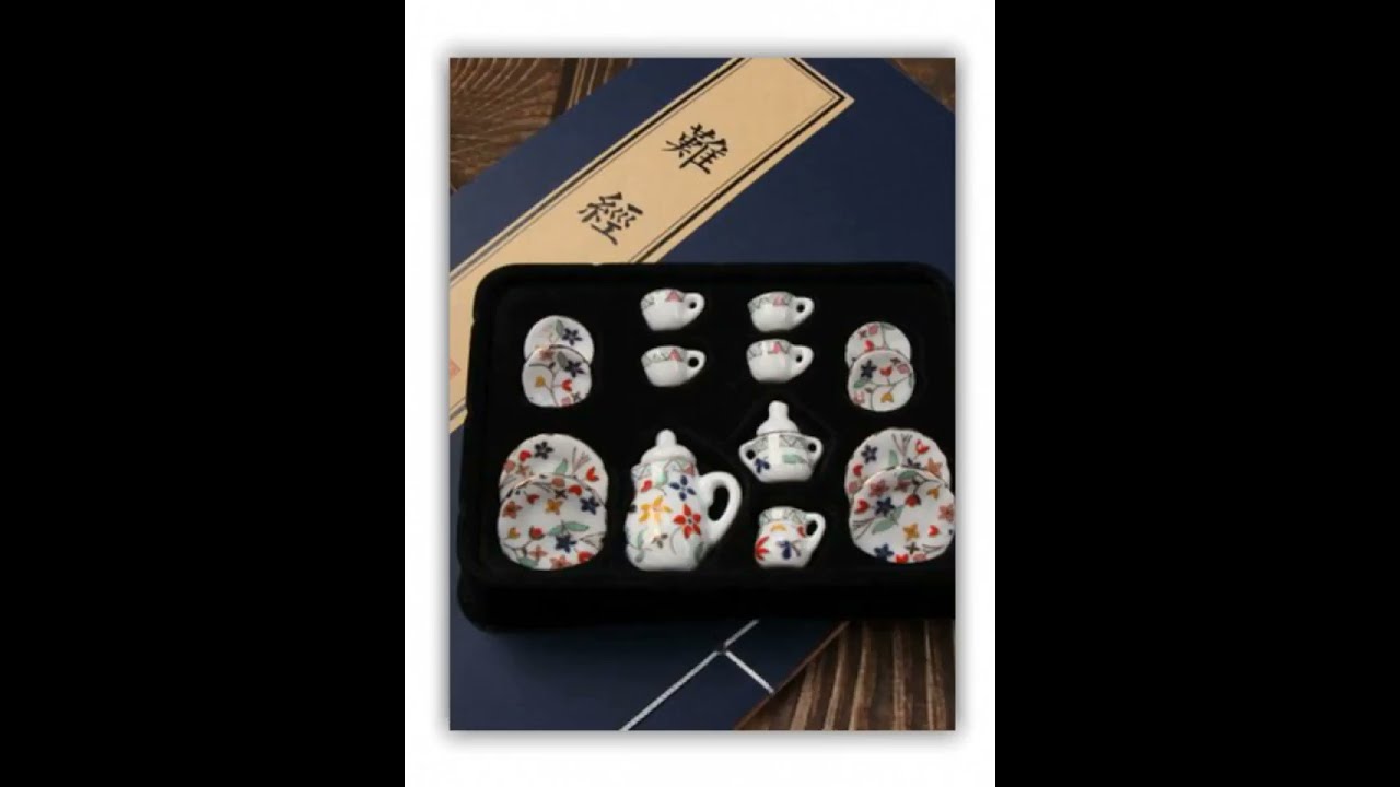 Miniature Ceramic Tea Set 