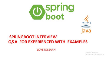#springboot spring boot interview questions and answers for experienced #java  #interviewpreparation
