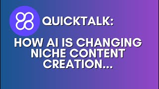 Quicktalk How Ai Can Give You An Edge In Niche Markets