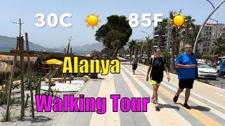 🇹🇷 Alanya Walking Tour | Street Walking Tour Turkey 4K 🌴