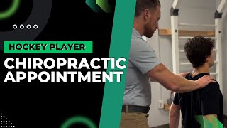 HOCKEY PLAYER GETS  CHIRO ADJUSTMENT!