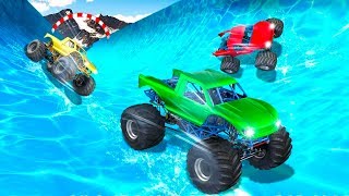 Xtreme Monster Truck Waterslide Race - Gameplay Android game screenshot 2