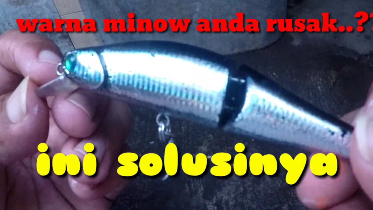 Cara memperbaiki warna minow yang yang terkelupas.. 