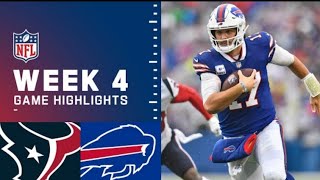 Houston Texans vs Buffalo bills week 4 highlights