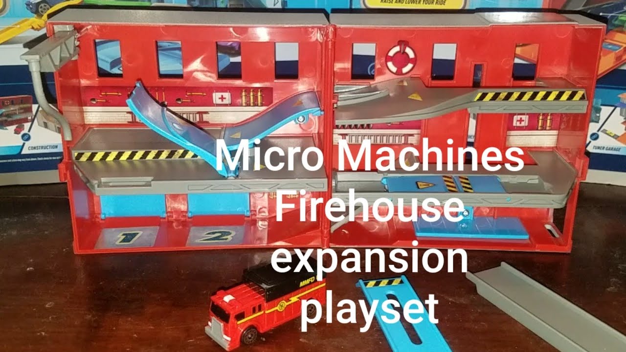 New Micro Machines Fire and Rescue expanding playset review YouTube