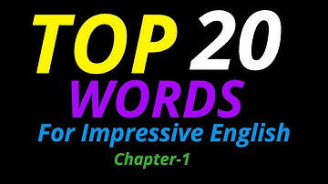 Top 20 Words In English Chapter-1| Language Intro