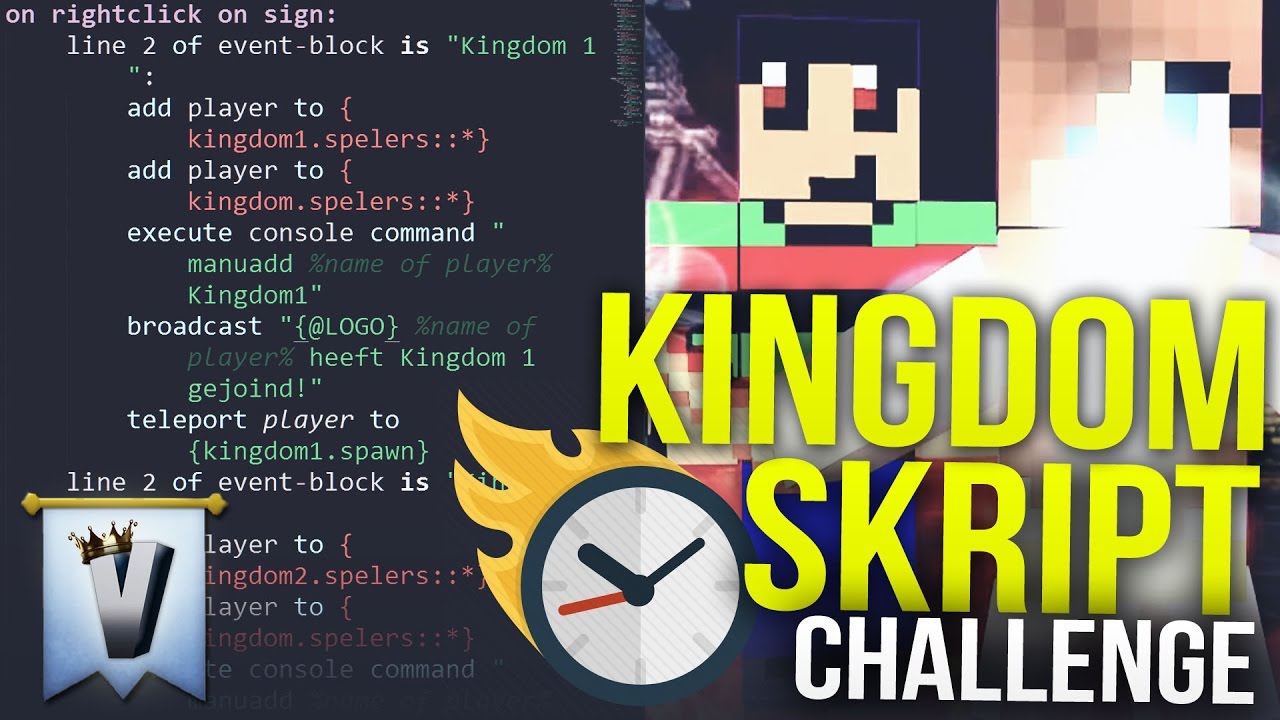 Kingdom Plugin Maken In 10 Minuten Skript Challenge 1 Youtube