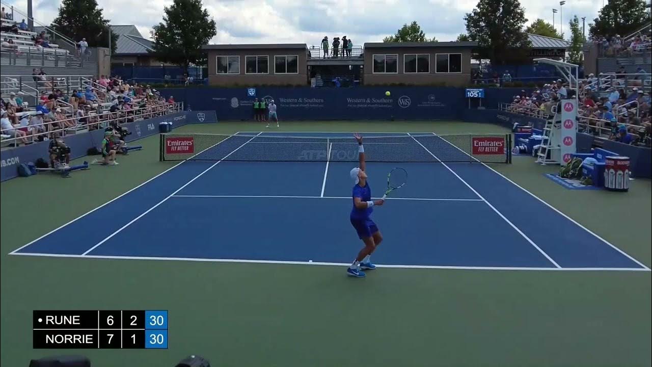  holger rune slice serve slow motion youtube