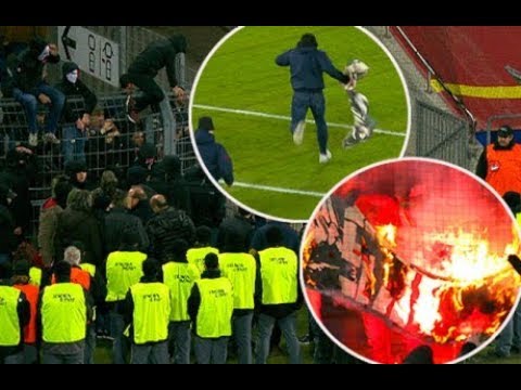 FCB-Fans klauen und verbrennen Sion-Fahne - 18.11.2017