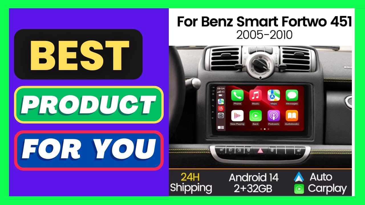 MEKEDE Wireless CarPlay Android Auto Car Radio for