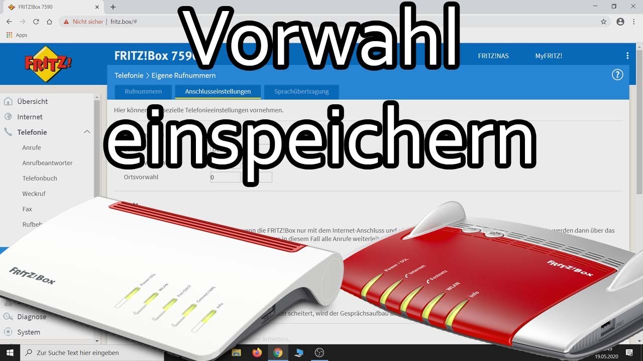 Bitte Vorwahlen Einrichten Unter Http Fritzbox Fritzbox - Vorwahl einstellen - YouTube