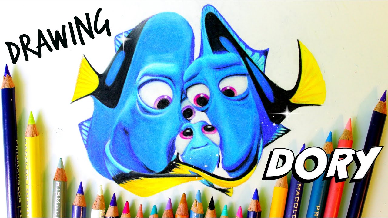 How to Draw Baby Dory and Family - YouTube.