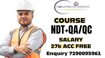 Join NDT & QAQC Certification Course | Master Non-Destructive Testing & Quality Assurance!