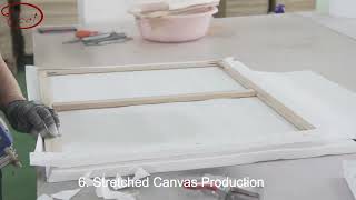 Stretched Canvas Production Video from Folcai - Art Materials