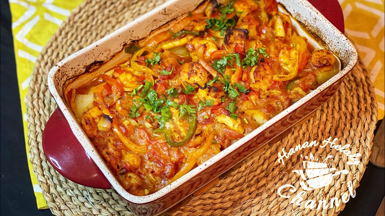 طاجن البطاطس بالسي فود 🧡 تعالوا نحضره سوا بربع ساعة بس وبأي مكونات متاحة عندك 👌🏼