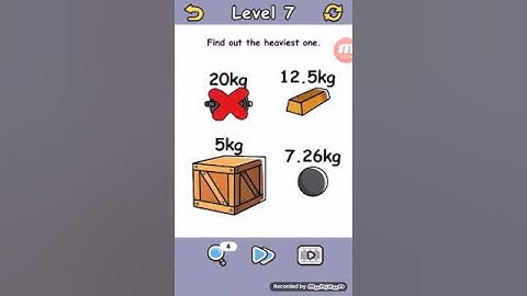 Brain crack level 7 find out the heaviest one