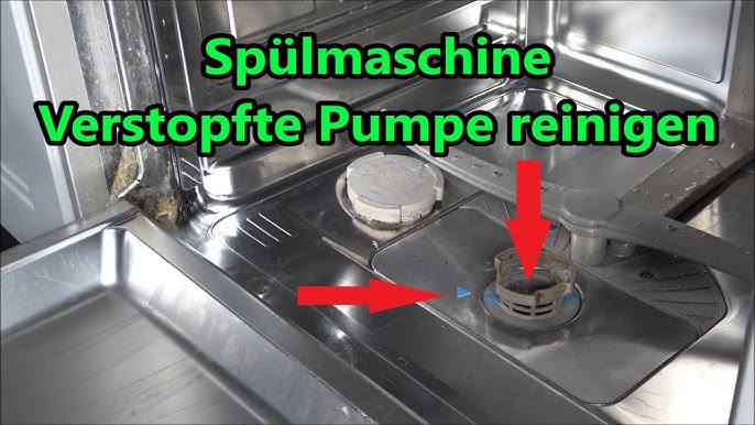 Sieb Geschirrspülmaschine reinigen Filter Grob Feinsieb Geschirrspüler  sauber machen Spülmaschine 