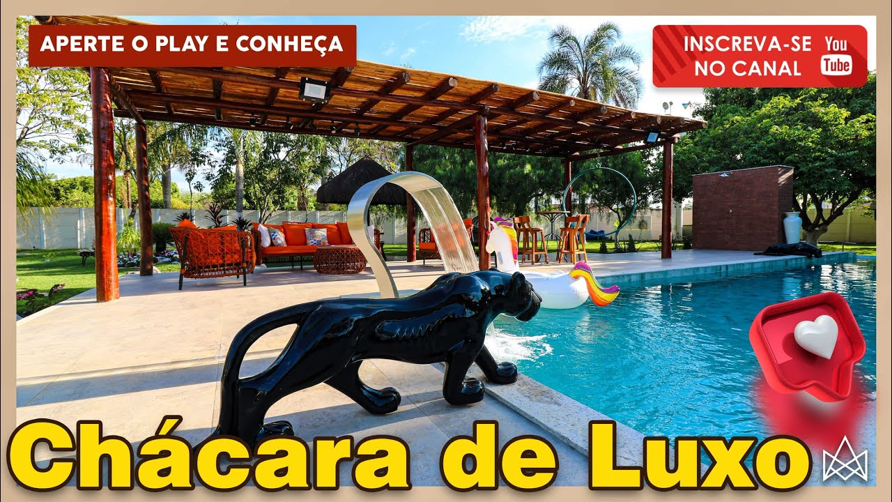 Chácara de luxo a 20 minutos de Goiânia