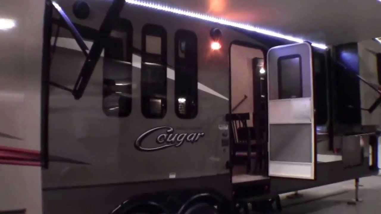 2014 Cougar 337FLS Front Living Room Fifth Wheel With Automatic