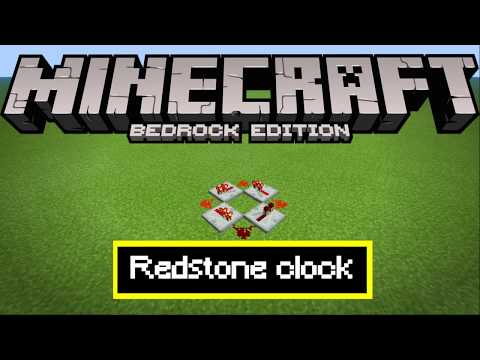 how to make a redstone clock Minecraft bedrock edition