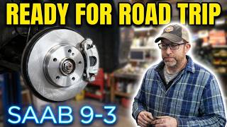 2008 Saab 93 Front Brake Pads & Rotors. Getting it Ready for a Road Trip!!!