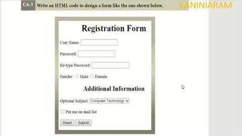 XI COMPUTER APPLICATION PRACTICAL CA3 || FORM DESIGN || TN SCERT SYLLABUS