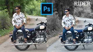 rider photo editing in Adobe Photoshop tutorial screenshot 4