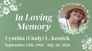 2026-08-02 Cynthia Cindy L Kostick Memorial Seymour EB Church Pastor David Greer