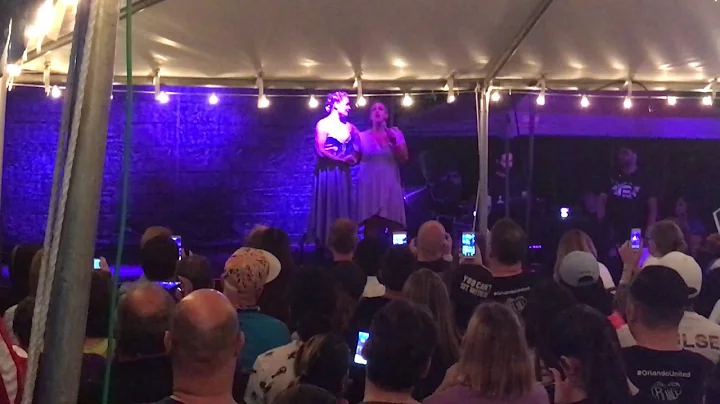Janine Fatone performing "Rise Up" at the Pulse Or...