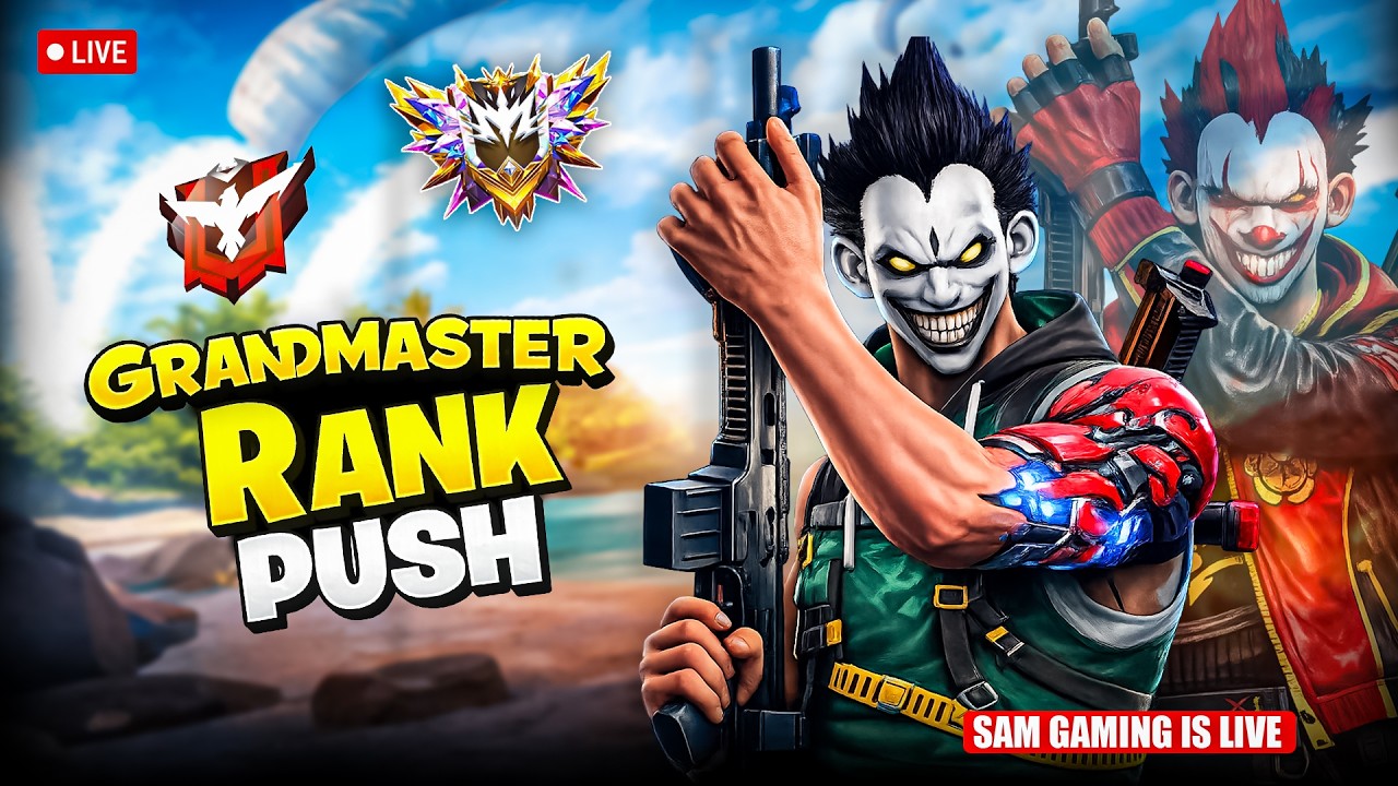 🔴 LIVE | Top 1 Grandmaster Push | Free Fire Shorts Live - YouTube
